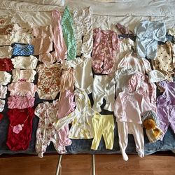0-3 baby girl clothing set