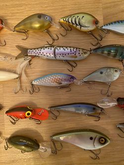 Lot Of 33 New Used And Vintage Lures Voblers + Spinnerbaits for Sale in  Portland, OR - OfferUp