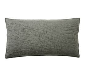 New - Pottery Barn Belgian Flax Linen Handcrafted Quilted Shams