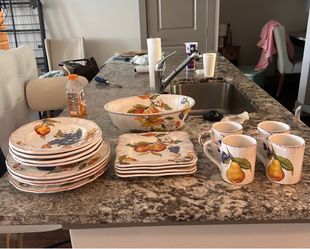Sir la table Italian hand painted dish set