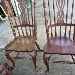 Oak Refectory Windsor Dining Chairs , Set of 6