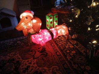Dachshund Lit Christmas Decoration