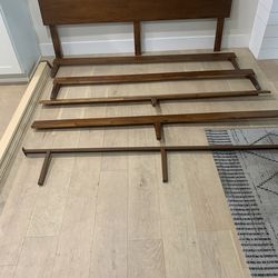 Wood King bed frame