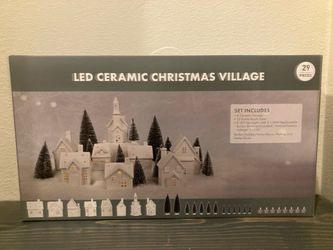 Ceramic Christmas Village set