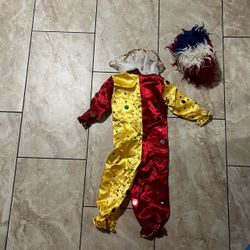 Clown Halloween Costume with Wig