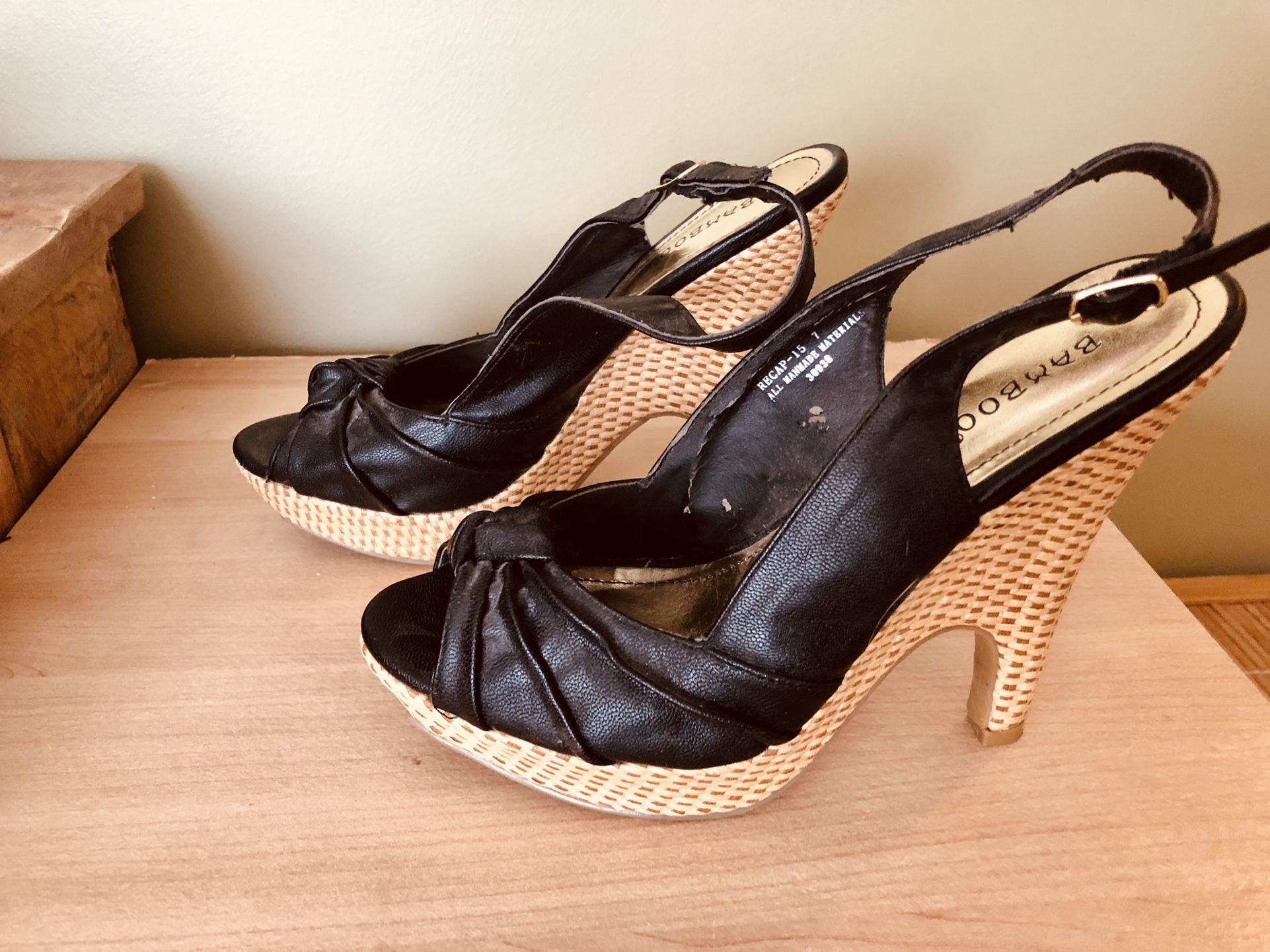 Bamboo Wedges size 7