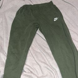 Green Nike joggers!