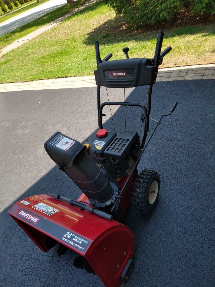 "Craftsman" 24" Snow Thrower + Free lawn mower.
