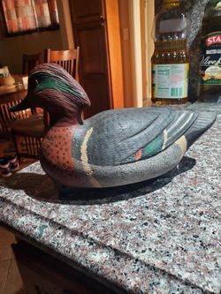 Gary Cooper Hand Carved Duck Decoy.