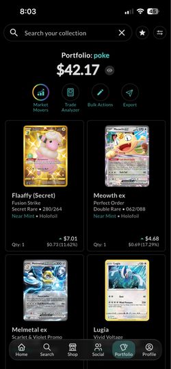 Pokémon card collection