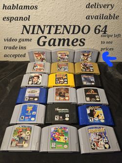 NINTENDO N64 GAMES SELL OR TRADE
