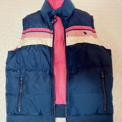US Polo Reversible Girls Puffer Vest Size 5 y/o