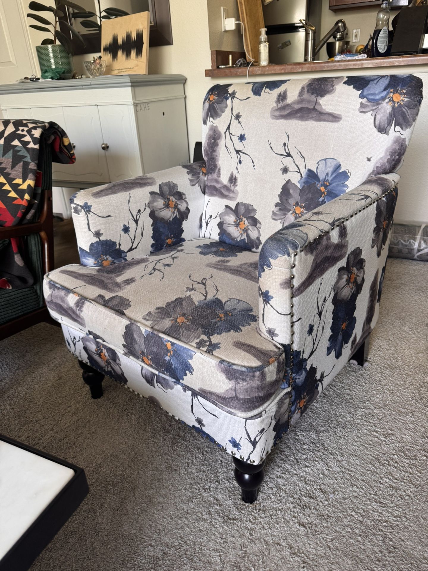 Floral Accent Chair