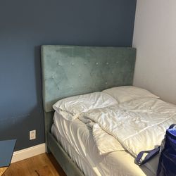 Queen Size Bed Frame -velvet 