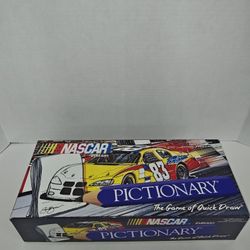Pictionary The Game Of Quick Draw NASCAR Edition Fun Family Board Game 2001