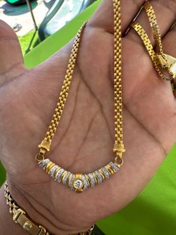 18k gold diamond necklace, K Goharbin brand