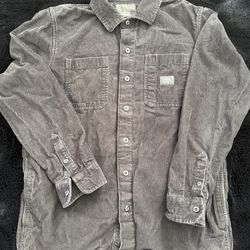 Vans corduroy button up flannel