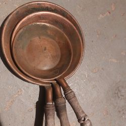 Solid Copper Mini Cooking Pans