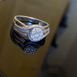 925 ring with small diamonds