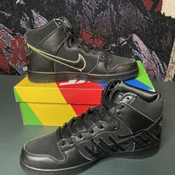 Nike SB Dunk High- FAUST Black Gold