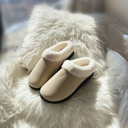 VONMAY Women's Slippers House Shoes Fuzzy Cozy Slip-on Memory Foam Indoor Outdoor