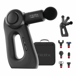 Fitrx Pro Handheld Therapeutic Percussion Massage Gun with 5 Speed Settings Black
$98.99