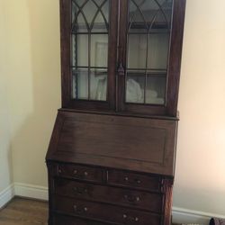 Antique Secretary Cabinet 