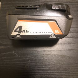 RIGID 4Ah 18V Li- Ion Tool Battery