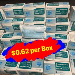 New Face Mask 😷 Every Box $0.62 / Mascarillas 😷 