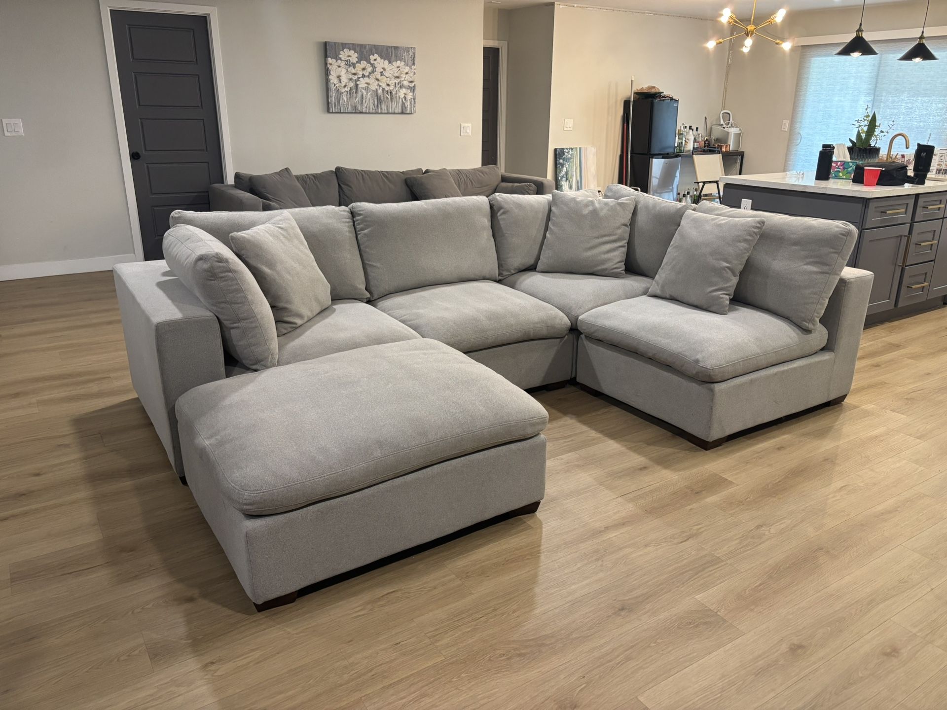 Light Grey Modular Sectional Couch