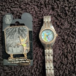 Disney Tinkerbell Watch Pin Lot