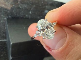 14K Lab Created Diamond Engagement Ring