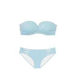Victoria's Secret PINK Strappy Bandeau Bikini (Porty Blue)