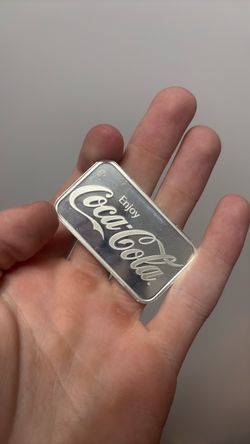 Enjoy Coca-Cola Silver Bar 1 ounce silver