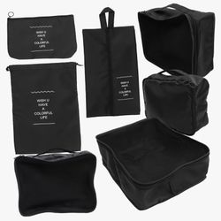 Set of 8 Eight-Piece Travel Cubes for Packing Suitcases, Travel Compression Luggage Cubes, Suitcase Cubes for Packing Compression Travel Cubes for Pac