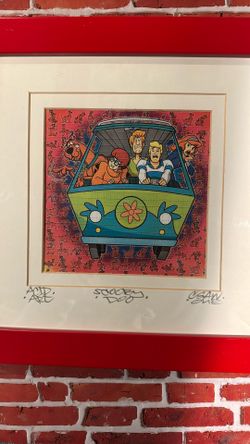 SCOOBY DOO ACID SHEET ART CUSTOM FRAMED