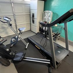 Home Gym Equipment Bundle – Treadmill, Rower & Exercise Bike 