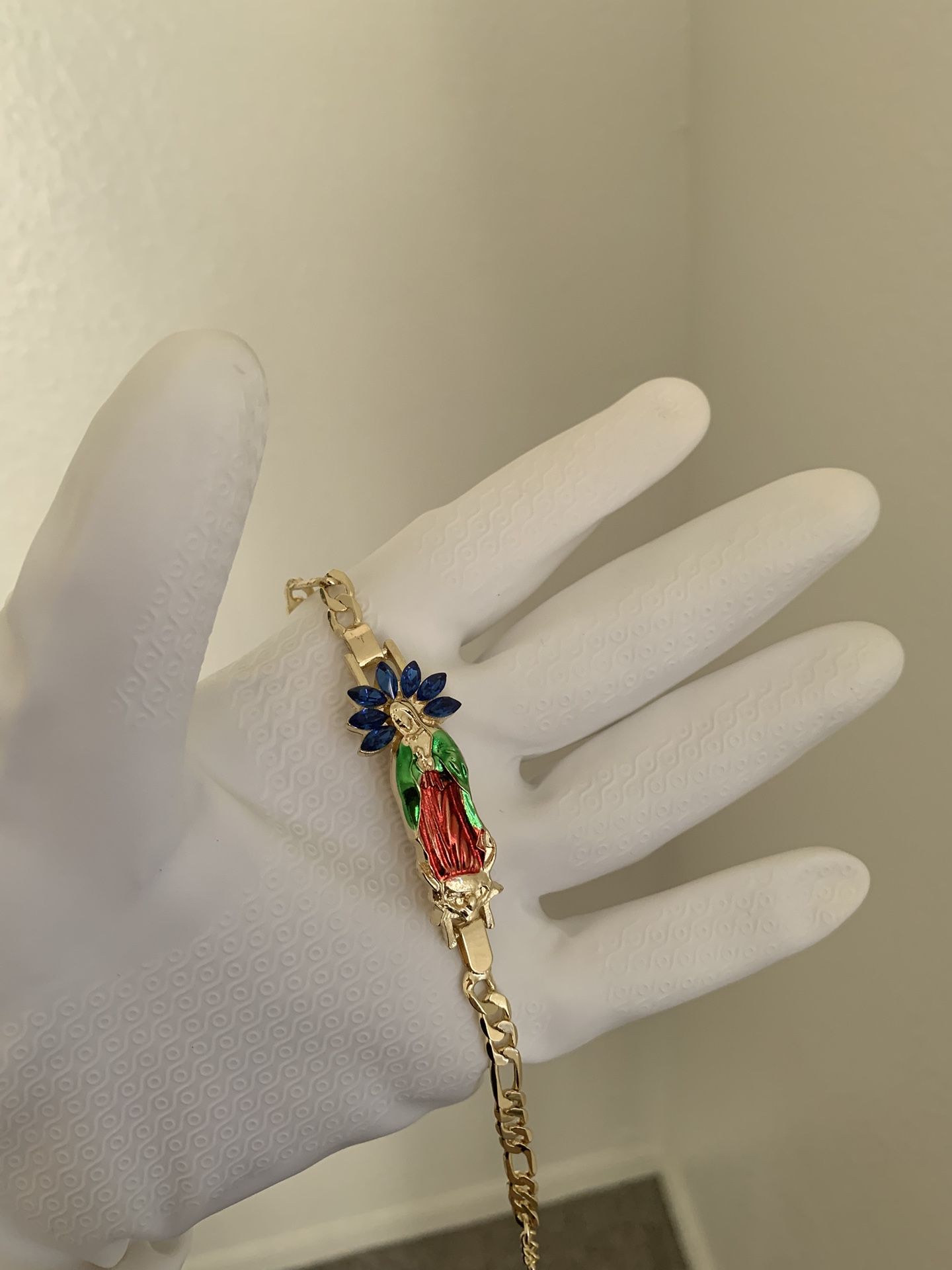 Gold Plated Virgencita Bracelet
