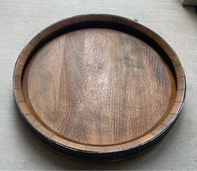 Pottery Barn Barrel Top Spinning Lazy Susan
