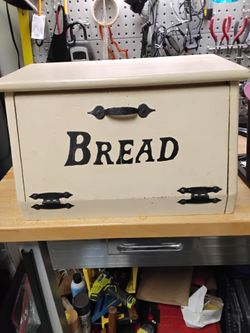 Vintage Style Wooden Bread Box Countertop Kitchen Storage $50 Or Best Offer