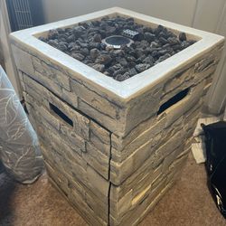 Threshold Stack Stone Column Fire Pit