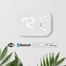 Commercial Electric Wi-Fi and Bluetooth Enabled Smart Programmable Thermostat with Schedules Powered by Hubspace