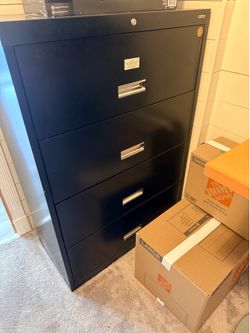 Metal file cabinet