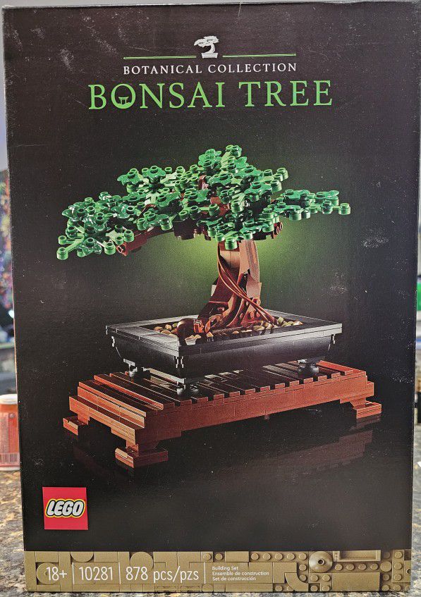 LEGO Icons Bonsai Tree, Features Cherry Blossom Flowers, DIY Plant Model for Adults, Creative Gift for Home Décor or Office Art, Botanical Collection 