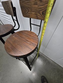2 Barstows very nice heavy duty wood and metal