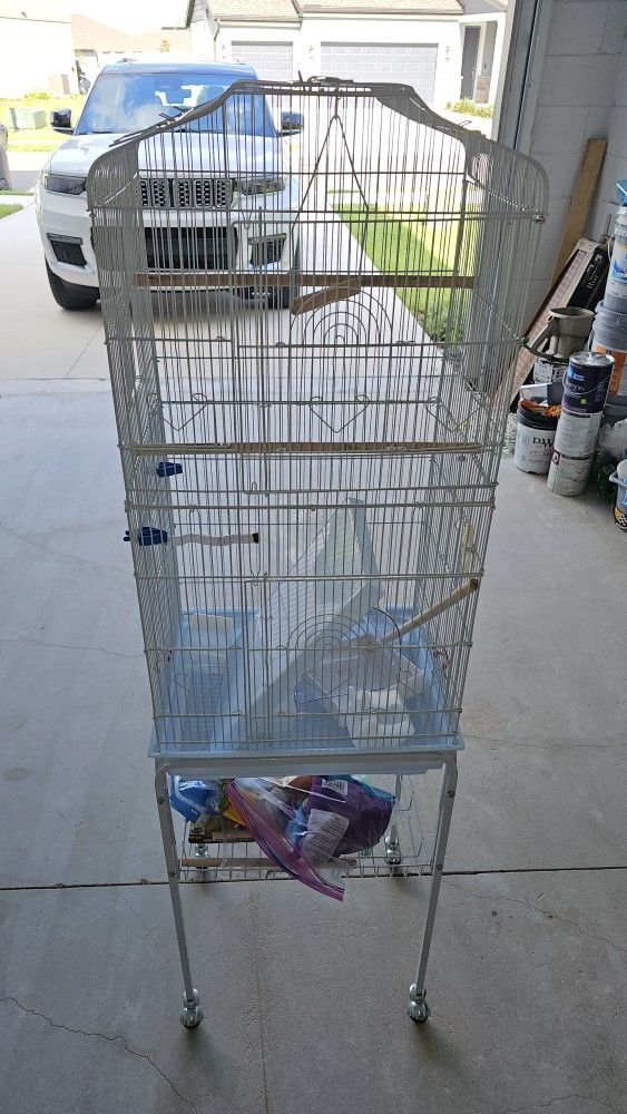 Bird Cage And Accessories 