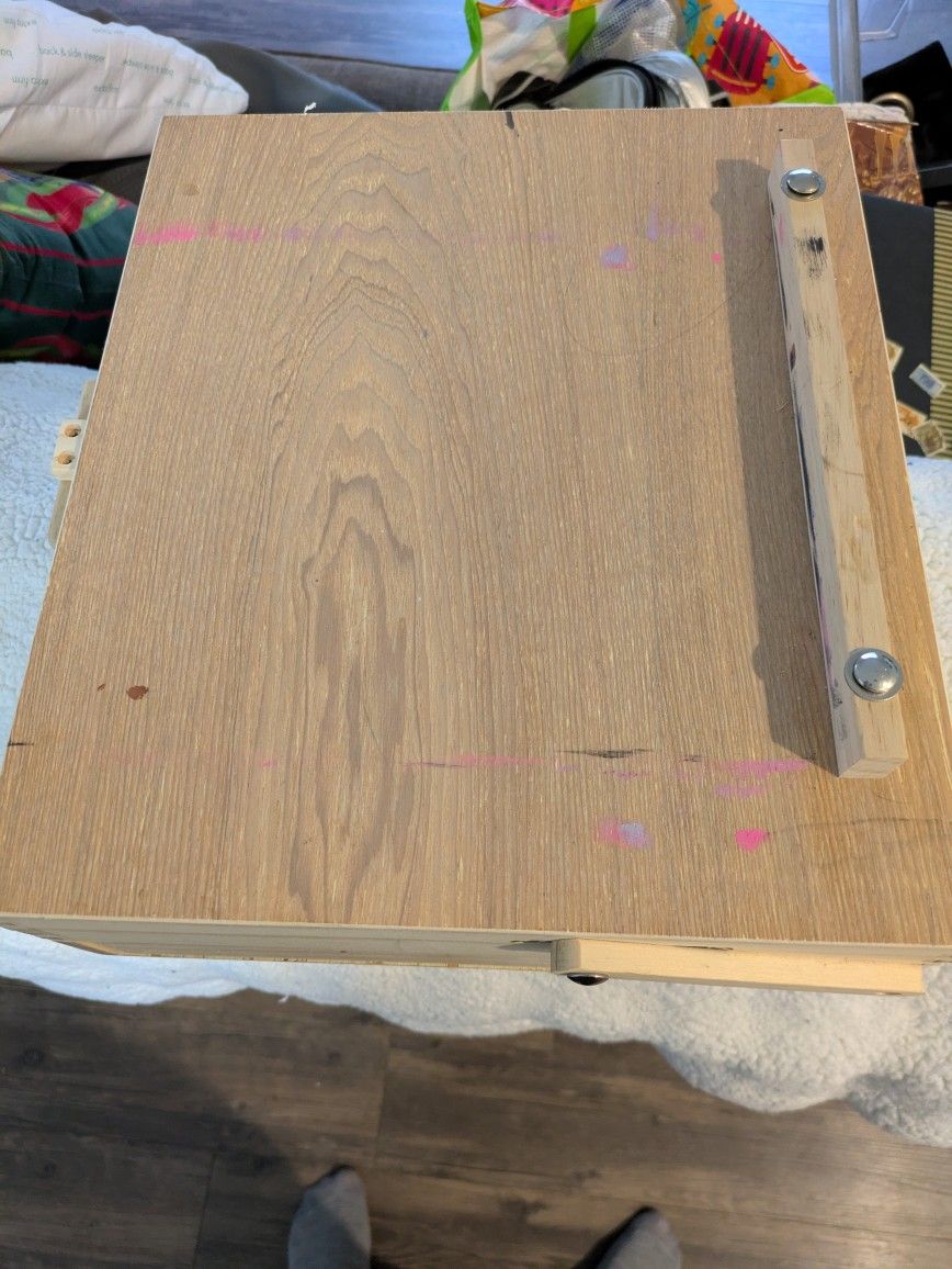 Art easel Box With Paint And Pencils