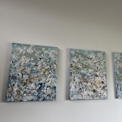 3 acrylic paint on canvas