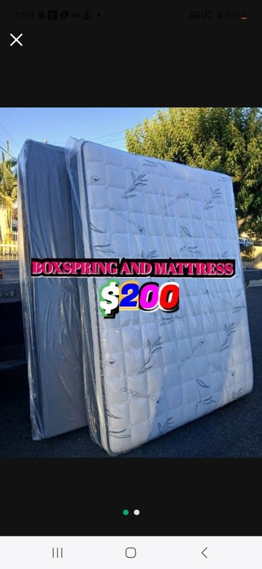 Queen Size Mattress And Boxspring