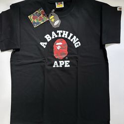 BAPE Ape Head Tee Size Large Black Streetwear